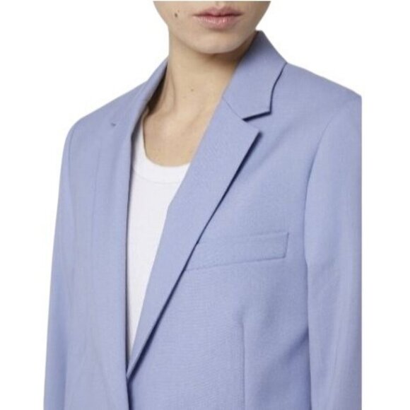NWOT PAUL SMITH Single Breasted Wool Blazer 42 6 One Button Jacket Light Blue - Picture 4 of 6